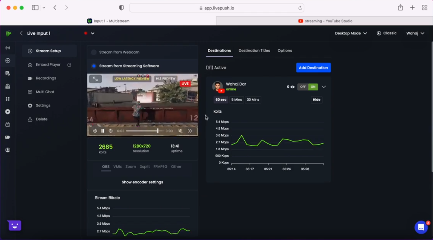 Watch Video: Multistream to YouTube: Link Google Account & Set Up Live Events in Livepush