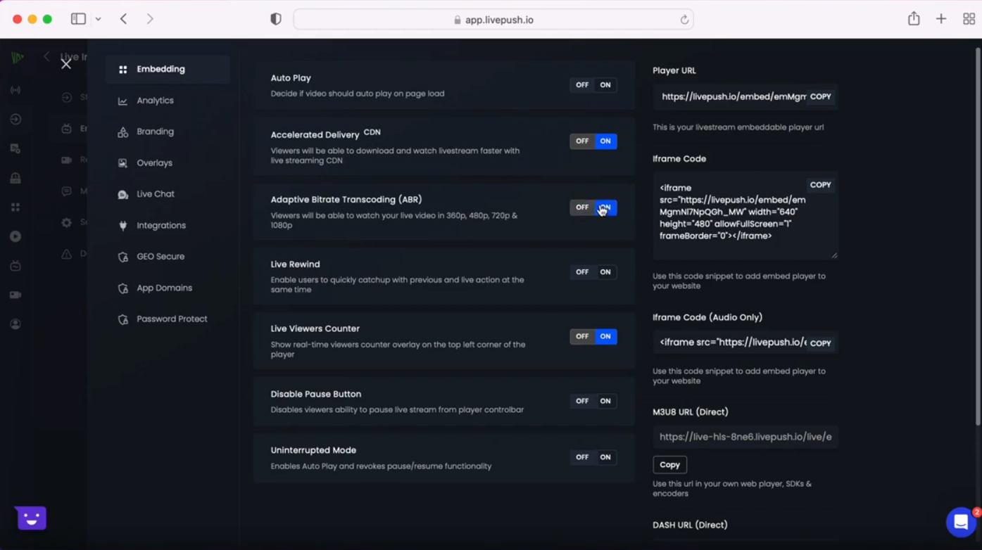 Watch Video: How to Embed a Live Stream Player on Your Website | Livepush Tutorial